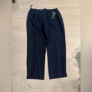 Lauren Ralph Lauren 100% Silk Cropped Pants Size 14P